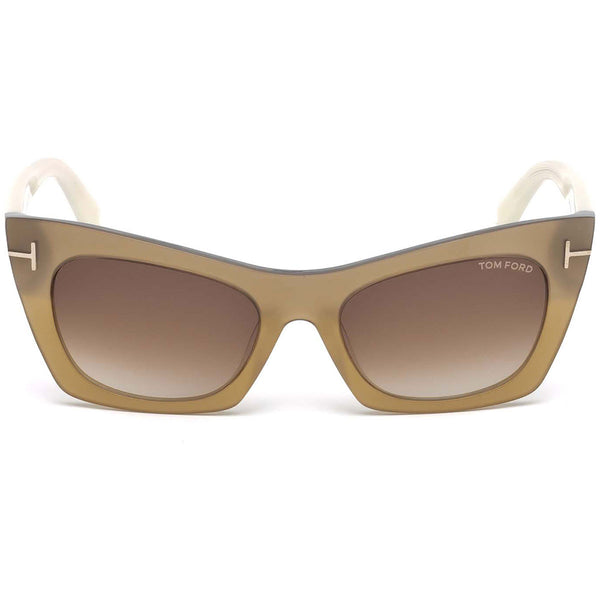Tom Ford Kasia Cat Eye Sunglasses Brown Gradeient Lens FT0459 38F