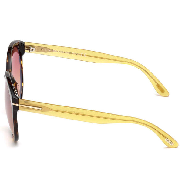 Tom Ford Philippa Women Dark Havana Sunglasses Mirror Lens FT0503 52Z