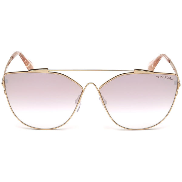 Tom Ford Jacquelyn Sunglasses Violet Mirrored Gradient LensFT0563 33Z